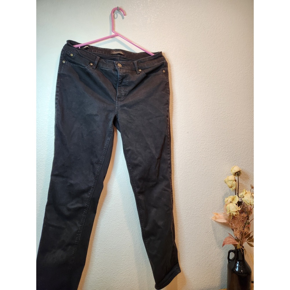 Talbots Flawless Five-Pocket Jeans Black High Rise Size 32x28‎ Stretch Denim - Picture 4 of 4